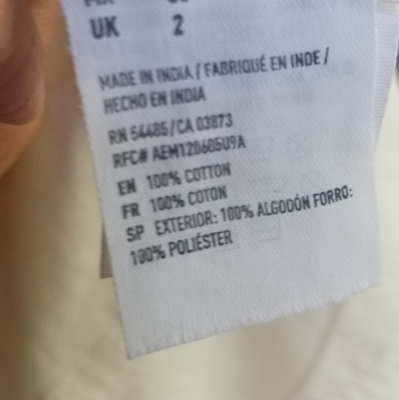 AEO Off-white Crochet Tiered Mini Skirt Size 2 - Picture 4 of 6